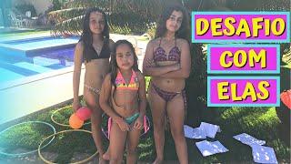 DESAFIO DA PISCINA  BRINCADEIRA MUITO DIVERTIDA ENTRE AS AMIGAS 