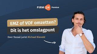 EenmanszaakVOF omzetten naar een BV? Het omslagpunt is...