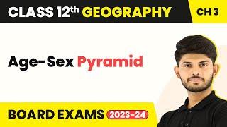 Age-Sex Pyramid - Population Composition  Chapter 3 Class 12 Geography 2022-23