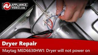 Maytag Dryer Repair - Will Not Power On - Thermal Fuse