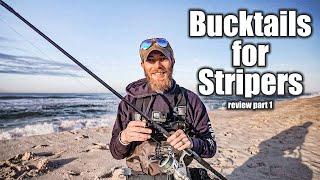 Fishing for Stripers and Bluefish and Fluke with Bucktails -  Video Review - How To