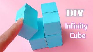 How to make Paper Infinity Cube? Easy Tutorial for Beginners - step by step  DIY Infinity Cube