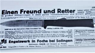 MERCATOR knifeK55K KnifeBlack Cat KnifeKaiser Wilhelm Messer- CUTTING TEST ONLY