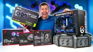 Nvidia challenged me.. Asus AP201 PC Build Overwatch 2  TUF RTX 4080 i5 13600k