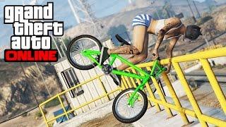 GTA 5 Epic BMX tricks #14 worldwide GTA 5 STUNTS MONTAGE 