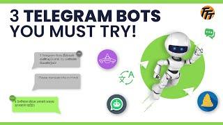 3 Telegram Bots நீங்கள் கண்டிப்பாக try பண்ண வேண்டும் #Shorts