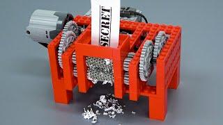 Shredding Paper with Lego Gears ver 2