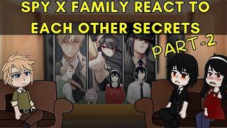 Spy x family reacts to eachothers secrets  Part 2  Gacha club  Spy x family react