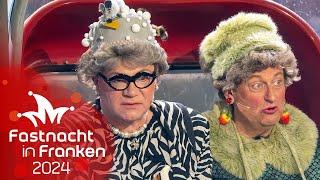 Waltraud und Mariechen im Skilift  Fastnacht in Franken 2024  BR Kabarett & Comedy