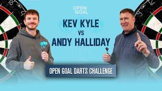  ANDY HALLIDAY vs KEV KYLE DARTS CHALLENGE  Will Big Kev Make It 2-0 Against The Open Goal Lads?