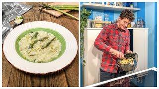 RISOTTO AGLI ASPARAGI senza sprechi - buono e cremoso - ricetta facile - Davide Zambelli