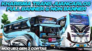 SHARE LIVERY KHARISMA TRANS JUANCARLOS FUL BANNER & NON BANNER MOD JB3 GEN 3 BY @AeArt16  BUSSID