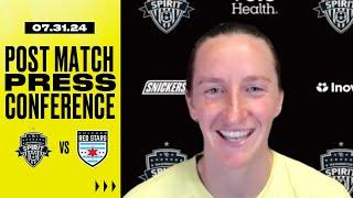 Im happy with how I struck it  Andi Sullivan about her PK Goal in Post Match Press Conference