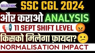 SSC CGL 2024 PRE 11 SEPT ALL SHIFT LEVEL  Analysis  SSC CGL 2024  Pre Expected Cut Off