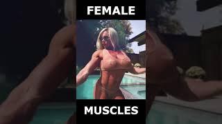 fbb Aleesha Young Huge Muscles  Female Muscles Madness #shorts #fitness #gym #fbb