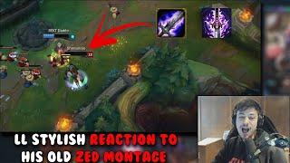 LL Stylish Reaction To His Old Zed Montage  Season 5   Using Blade of The ruined King & Yoomuus