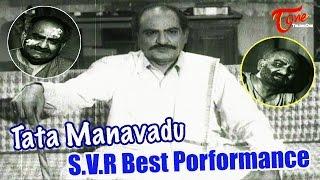 S.V.Ranga Rao Highlight Scenes from Tata Manavadu Movie  Back to Back Scenes