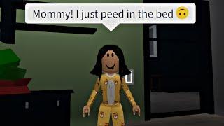 “When your 3year old daughter just peed in bed”  Brookhaven Meme Roblox