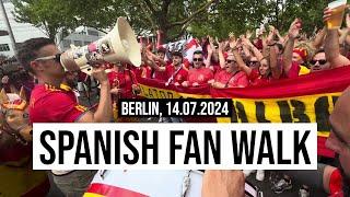 14.07.2024 Spanish Fan Walk #ESPENG #euro2024 #Berlin #olympiastadion #football culture Final #b1407