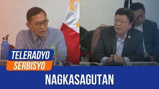 Abante Marcoleta caught in heated argument on House hearing  Teleradyo Serbisyo18 September 2024