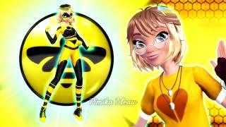 【Commission】 Miraculous OC  Ellen Rad  HoneyBee Transformation 「FANMADE」