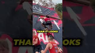 Climbing A Huge Wall In Belgium