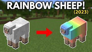 How to make Rainbow sheep in Minecraft - JavaBedrockPE