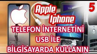 #5. IPHONE INTERNETINI USB ILE BILGISAYARDA KULLANIN  2022