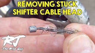 Removing Stuck Broken Shift Cable Head From Shifter - Improvise Adapt Overcome