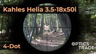 Kahles Helia 3.5-18x50i Reticle 4-Dot  Optics Trade Reticle Subtensions