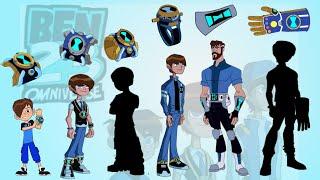 Ben 23 all forms with different omnitrix and new fan made forms coloring