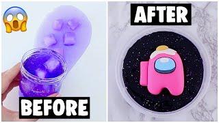 EXTREME AMONG US SLIME MAKEOVERS *fixing my 2 years old slimes*