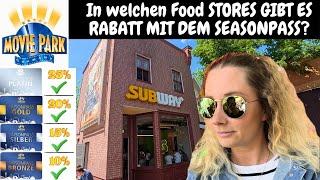 Movie Park Seasonpass Test  Wo gibt es Rabatte mit dem Saisonpass?  Gastronomie  Food Guide Vlog