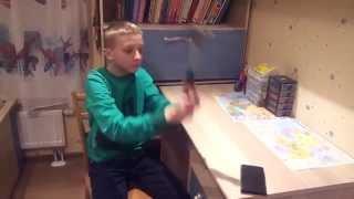 Russian Kid Breaks his mobile phone  FAIL 