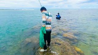 Mancing dasaran di laut tepat di tebing karang - Ngoyor di spot idaman pemancing pinggiran