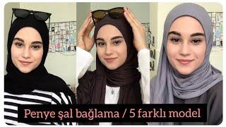 ŞAL BAĞLAMA MODELİ  PENYE ŞAL BAĞLAMA 5 FARKLI MODEL