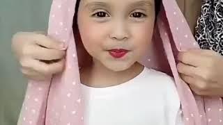 Tutorial hijab anak simple elegan