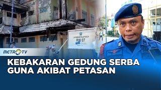 Gudang Serbaguna Ludes Terbakar Api Diduga Berasal Dari Pembakaran Petasan Anak-Anak