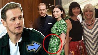 Caitriona Balfe introduces Sam Heughan to her mother at luxury dinner as she confirms pregnancy