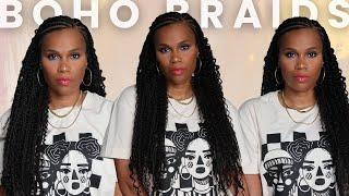 HOW TO BOBHO BRAIDS USING HUMAN HAIR EXTENSIONS