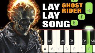 Ghost Rider Vs Lay Lay Song   Piano tutorials  Piano Notes  Piano Online #pianotimepass #laylay