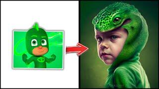 This is unbelievable This is what PJ Masks characters look like in REAL LIFE