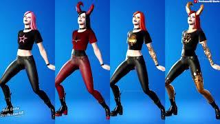 Fortnite Celebrate Me Emote With Haze Skin All Style Thicc Sweaty Outfit 
