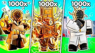 INFINITE CLOCK UNITS vs EVERY BOSS Toilet Tower Defense