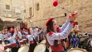 The Orthodox Band Escorting the Patriarch on Palm Sunday