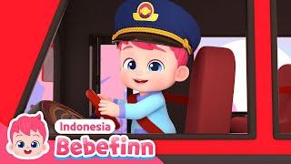 Bis Warna  Bis merah Di mana?  Color Buses  Lagu Anak  Bebefinn Bahasa Indonesia