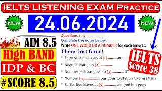 IELTS LISTENING PRACTICE TEST 2024 WITH ANSWERS  24.06.2024