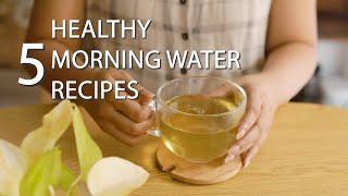 5 Healthy water recipes - clear skin stop hair fall boost immunity and more - asmr