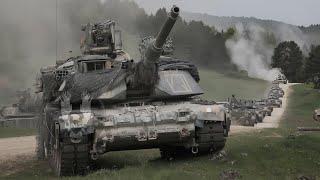 Dramatic Moment When a Russian tank crew heading for reinforcements was ambushed by M1 ABRAMS