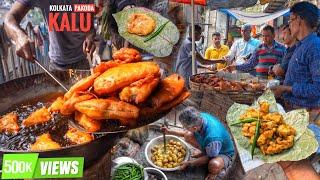 One Man Army  Aloo Pakoda with 5 Different Items  Kalu Pakode Wale Kolkata  Street Food India